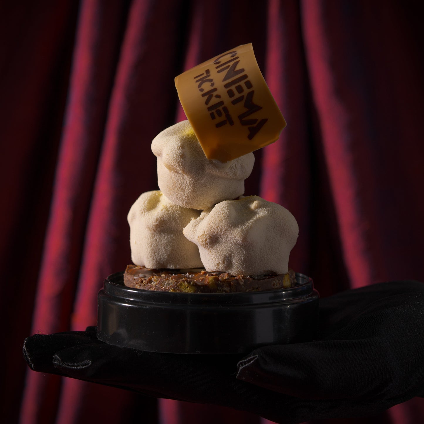 Premium Father's Day dessert assortment featuring popcorn-inspired flavours, single-origin chocolate, caramel, and buttery croissant layers.