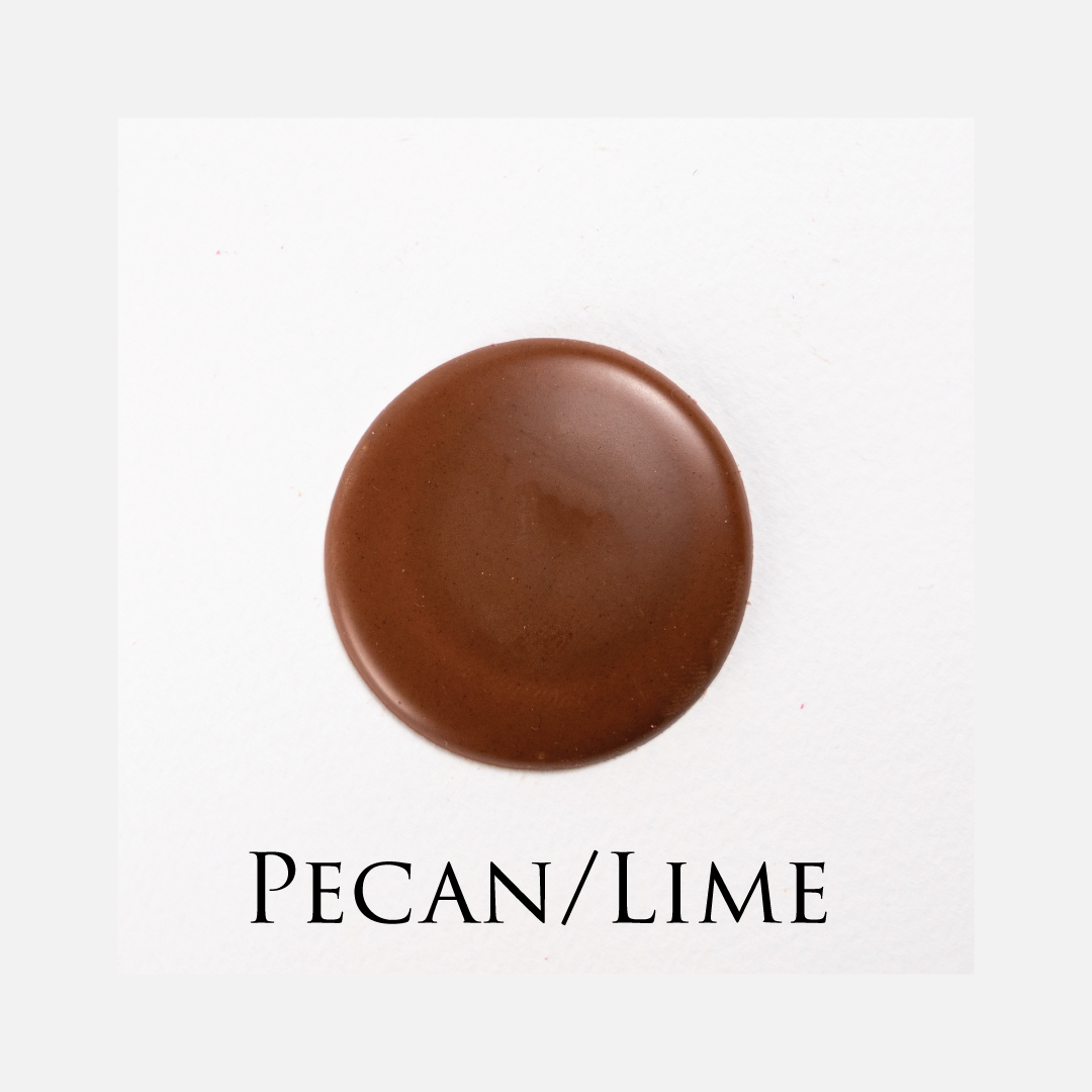 Pecan & lime chocolate! Delicate chocolate palet, milk and dark collection. Yann Haute Patisserie, best cakes in this authentic & traditional French bakery & pastry shop in a yellow house in Calgary. Relais Desserts Pastry chef Yann Blanchard creates fresh desserts, cakes, macarons, ice cream, Canneles, croissants, baguette & bread.