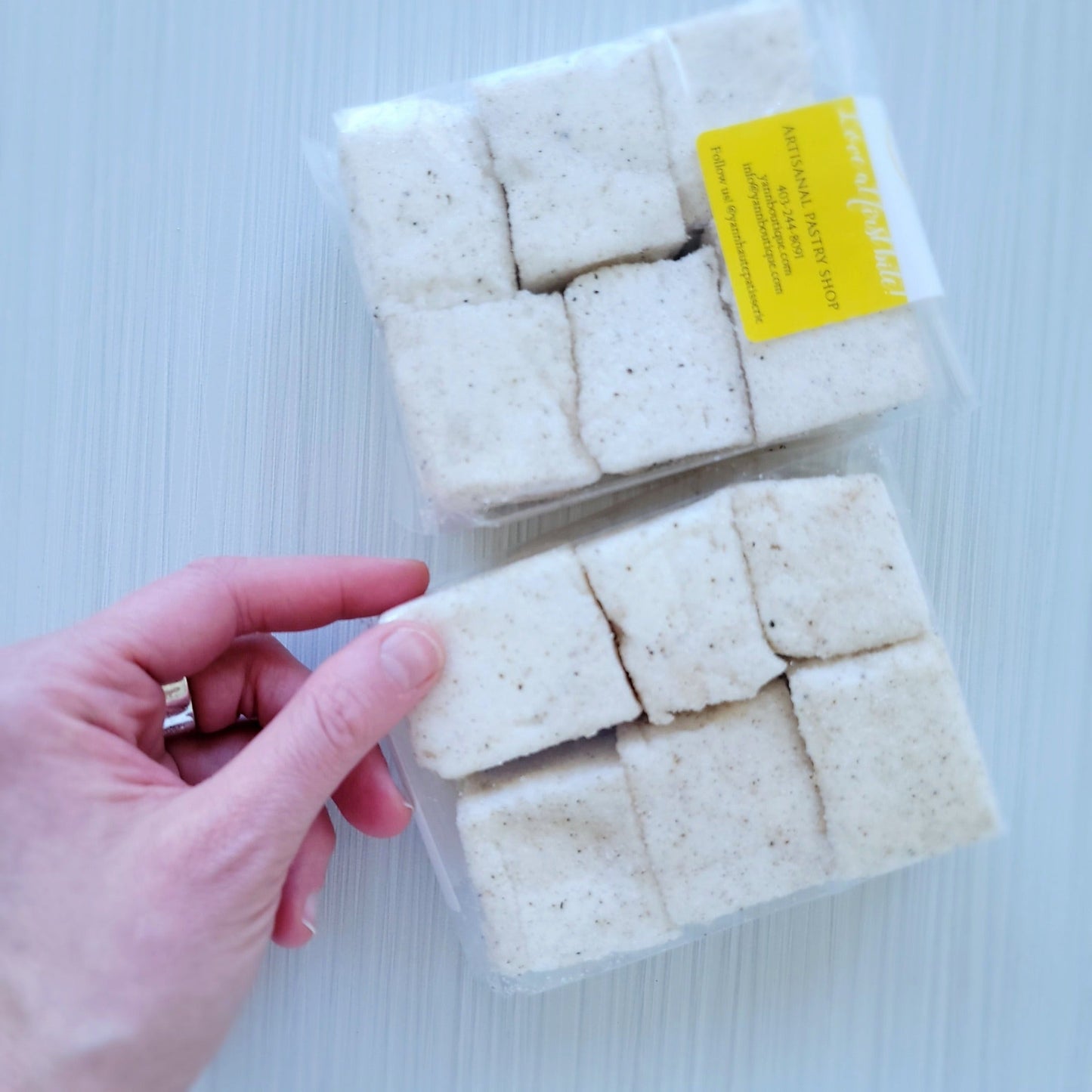 Marshmallows with the best homemade texture at Yann Haute Patisserie, French bakery in Calgary