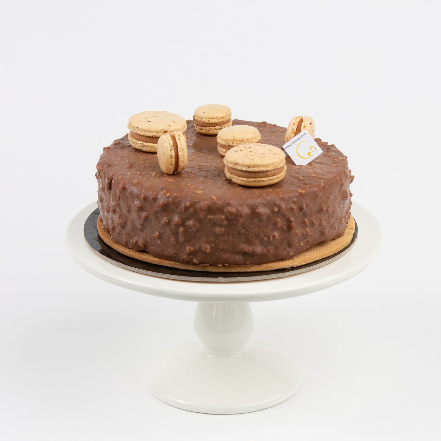 Best hazelnut cakes in Calgary! Yann Haute Patisserie, authentic French bakery for the best desserts, cakes, croissants and macarons in this happy yellow house pastry shop.
