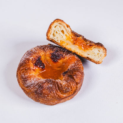 Kouign-amann Frozen to oven in bags of 6 or baked to have at the ready! Yann Haute Patisserie for the best desserts & croissants in Calgary!