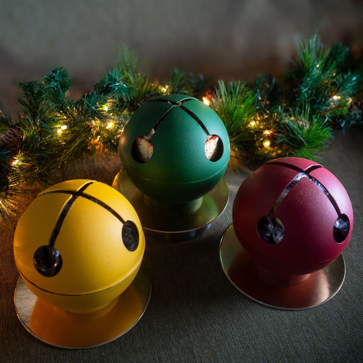 Three Wishes holiday dessert collection by Yann Haute Patisserie with premium cakes and festive treats.